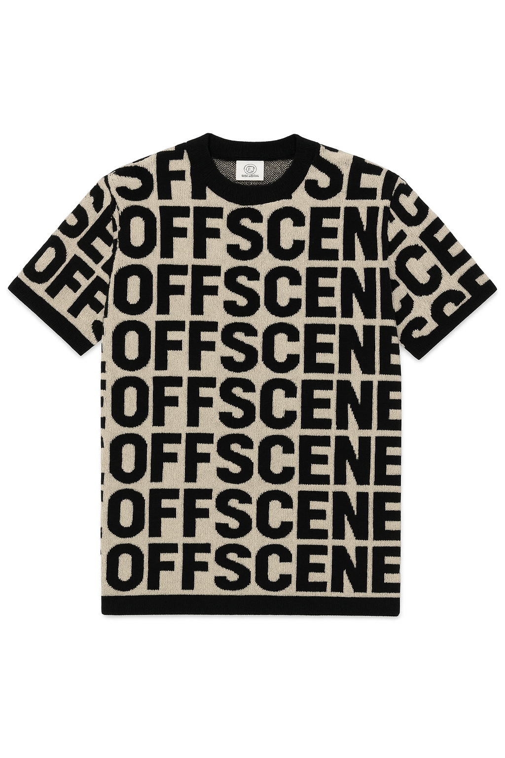 Brown OffScene Knitted Unisex T-shirt