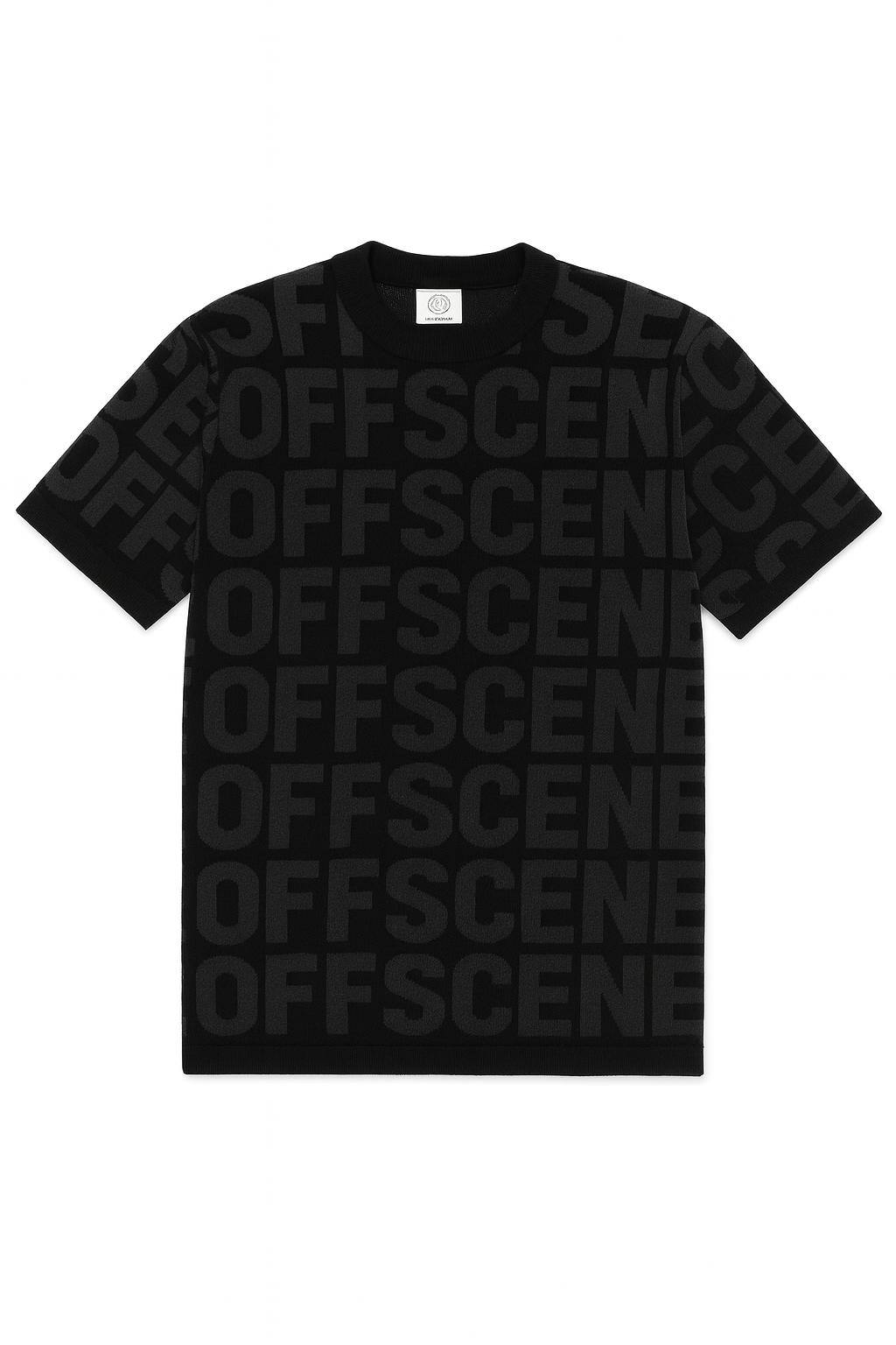 Black OffScene Knitted Unisex T-shirt