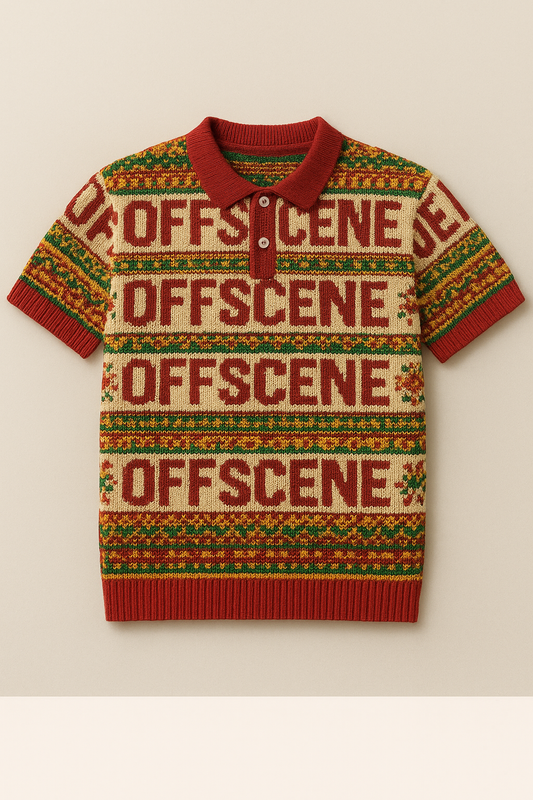 OffScene Wacut salt Swati colours Knitted Unisex Golfer